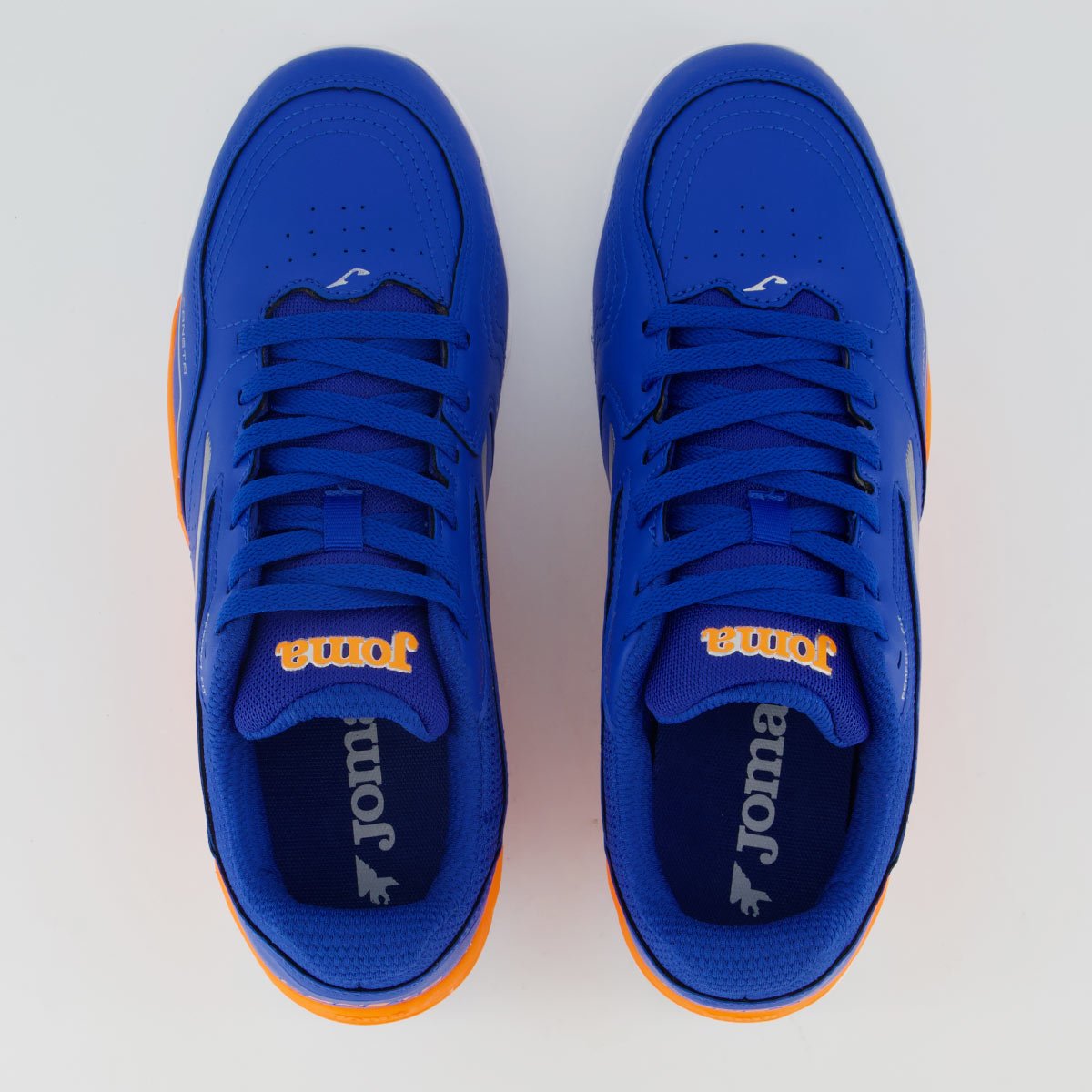 Chuteira Joma Caneta Society Azul e Laranja Azul 4