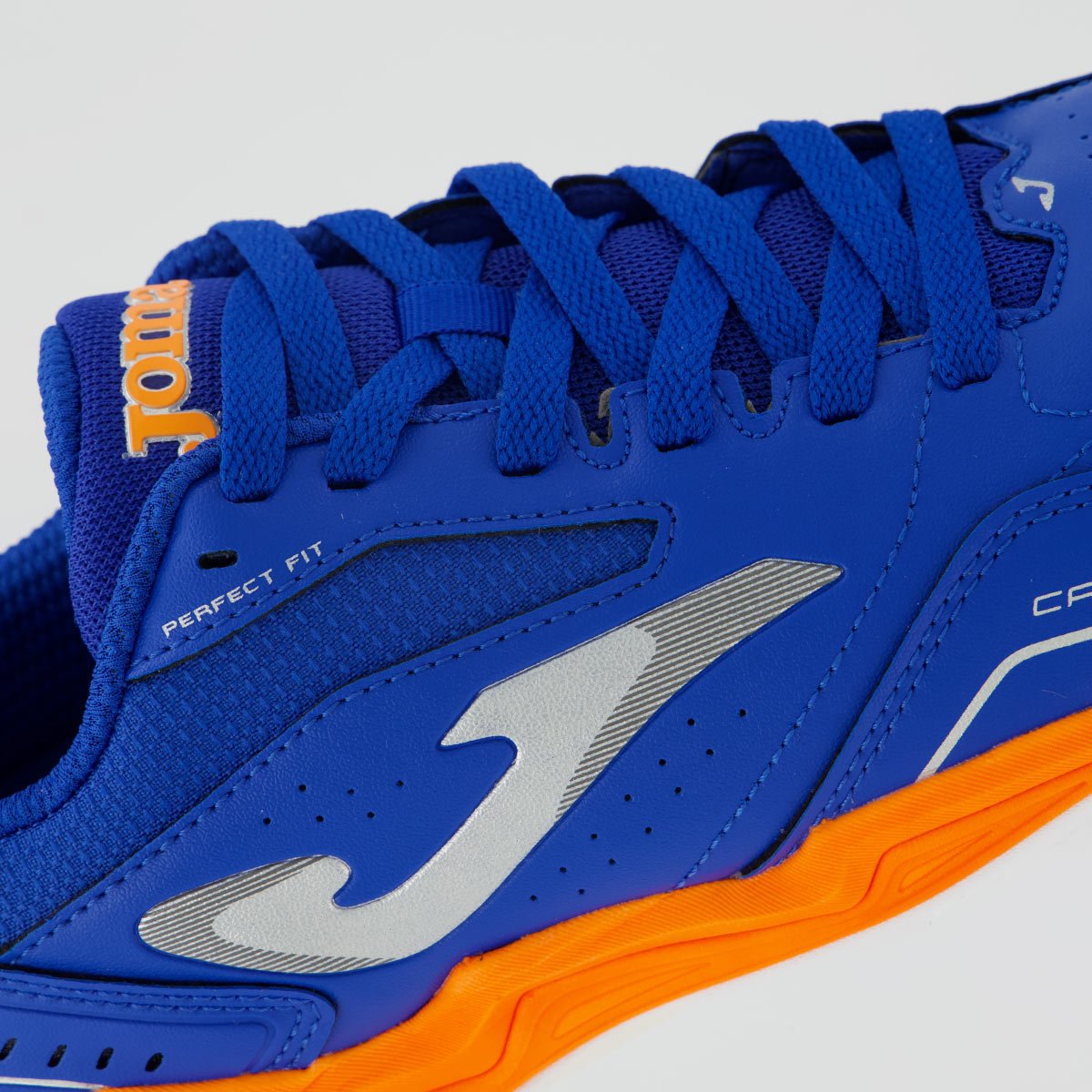 Chuteira Joma Caneta Society Azul e Laranja Azul 7