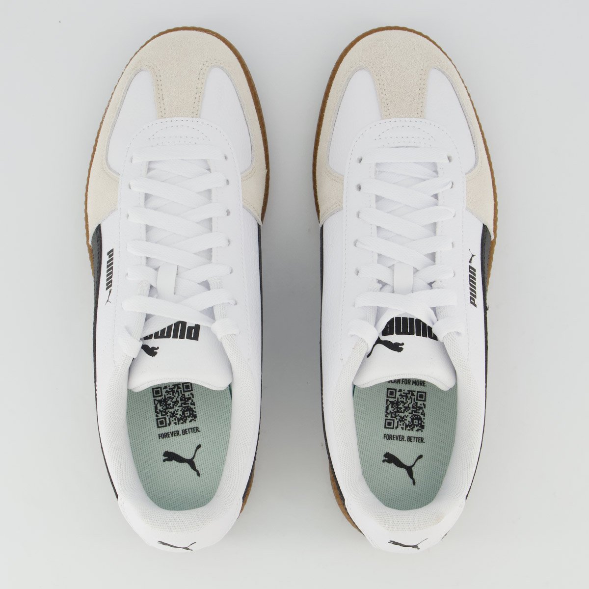 Tênis Puma Club Lt Branco e Preto Branco/Preto 4