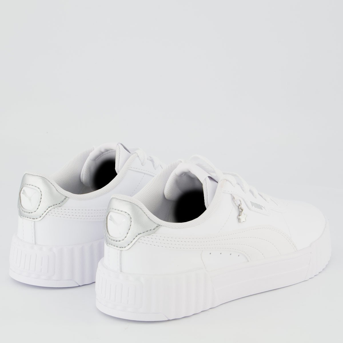 Tênis Puma Carina 3.0 Charm Infantil Branco Branco 3