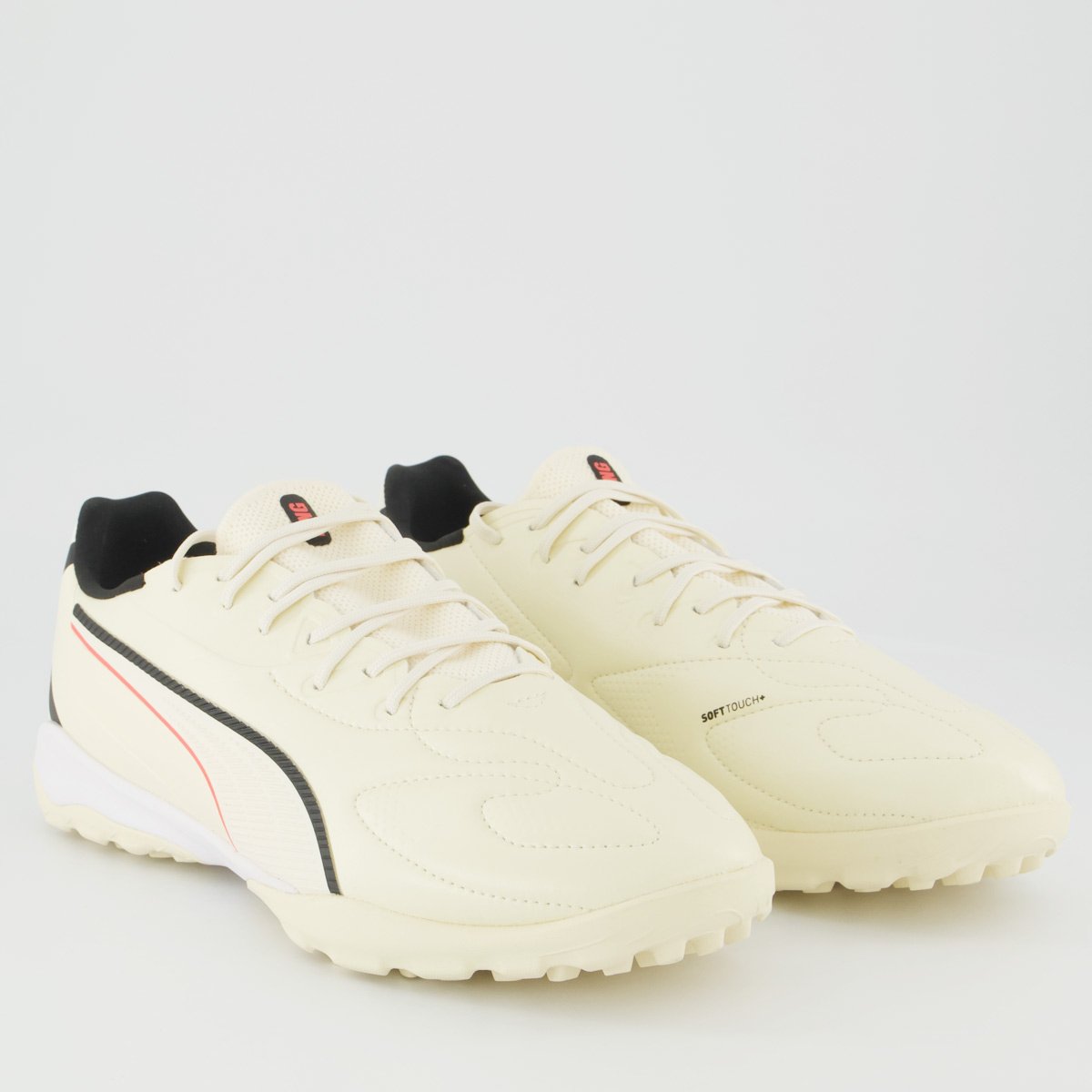Chuteira Puma King 20 Match Society Bege e Preto Bege 2