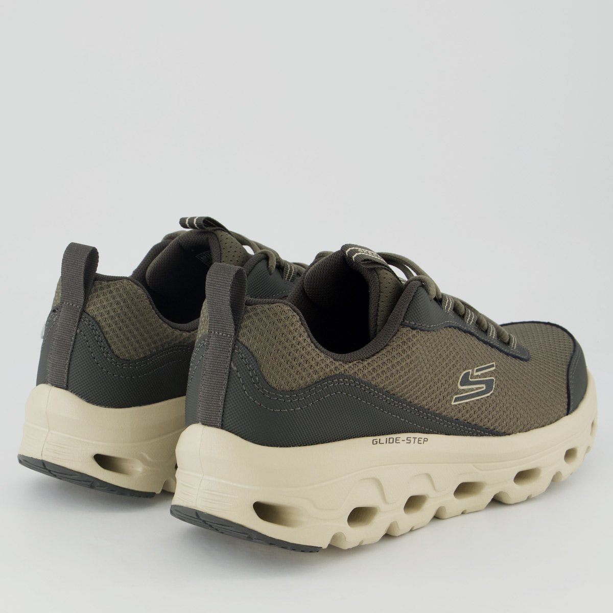 Tênis Skechers Glide-Step Sole verde e cinza