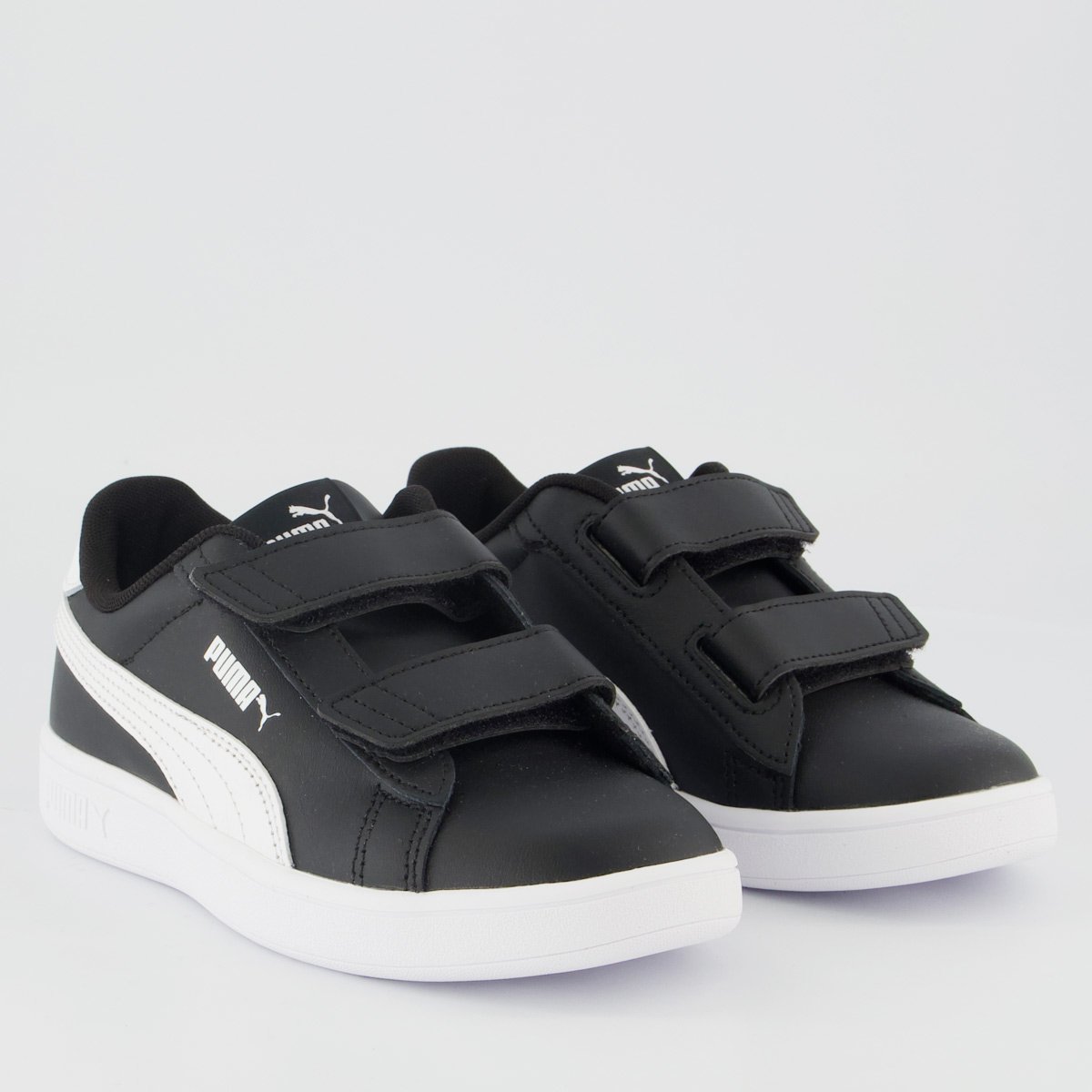 Tênis Puma Smash 3.0 L V Infantil Preto e Branco Preto/Branco 2