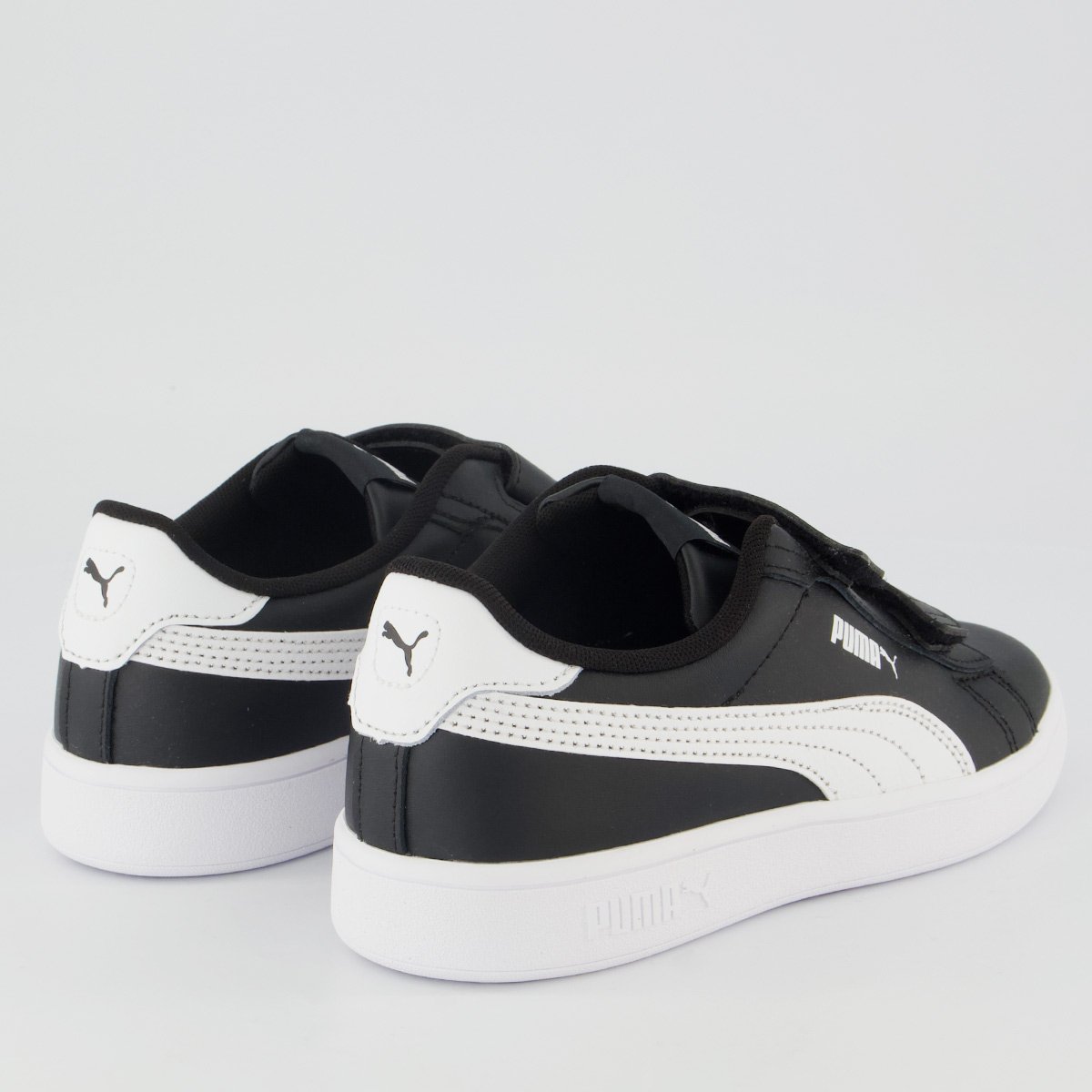 Tênis Puma Smash 3.0 L V Infantil Preto e Branco Preto/Branco 3