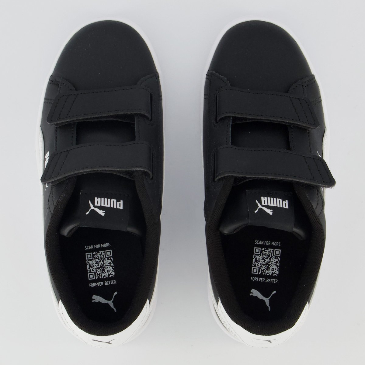 Tênis Puma Smash 3.0 L V Infantil Preto e Branco Preto/Branco 4