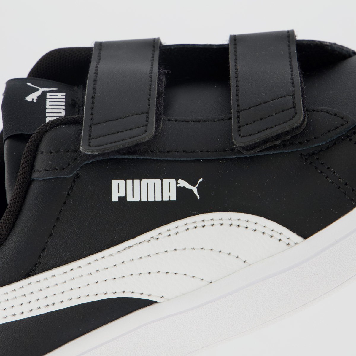 Tênis Puma Smash 3.0 L V Infantil Preto e Branco Preto/Branco 7