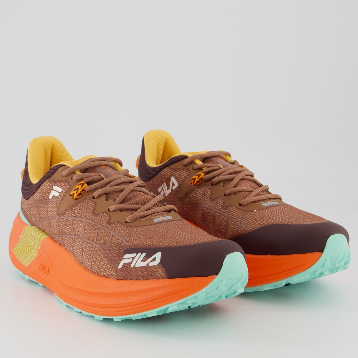 Tênis Fila Racer Skytrail Feminino Marrom e Laranja Marrom/Laranja 2