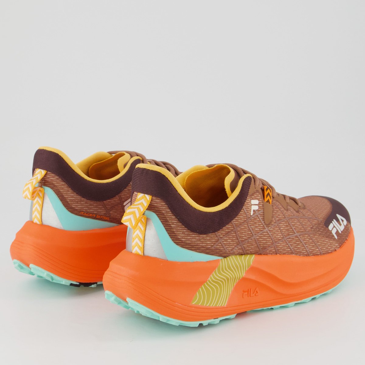 Tênis Fila Racer Skytrail Feminino Marrom e Laranja Marrom/Laranja 3