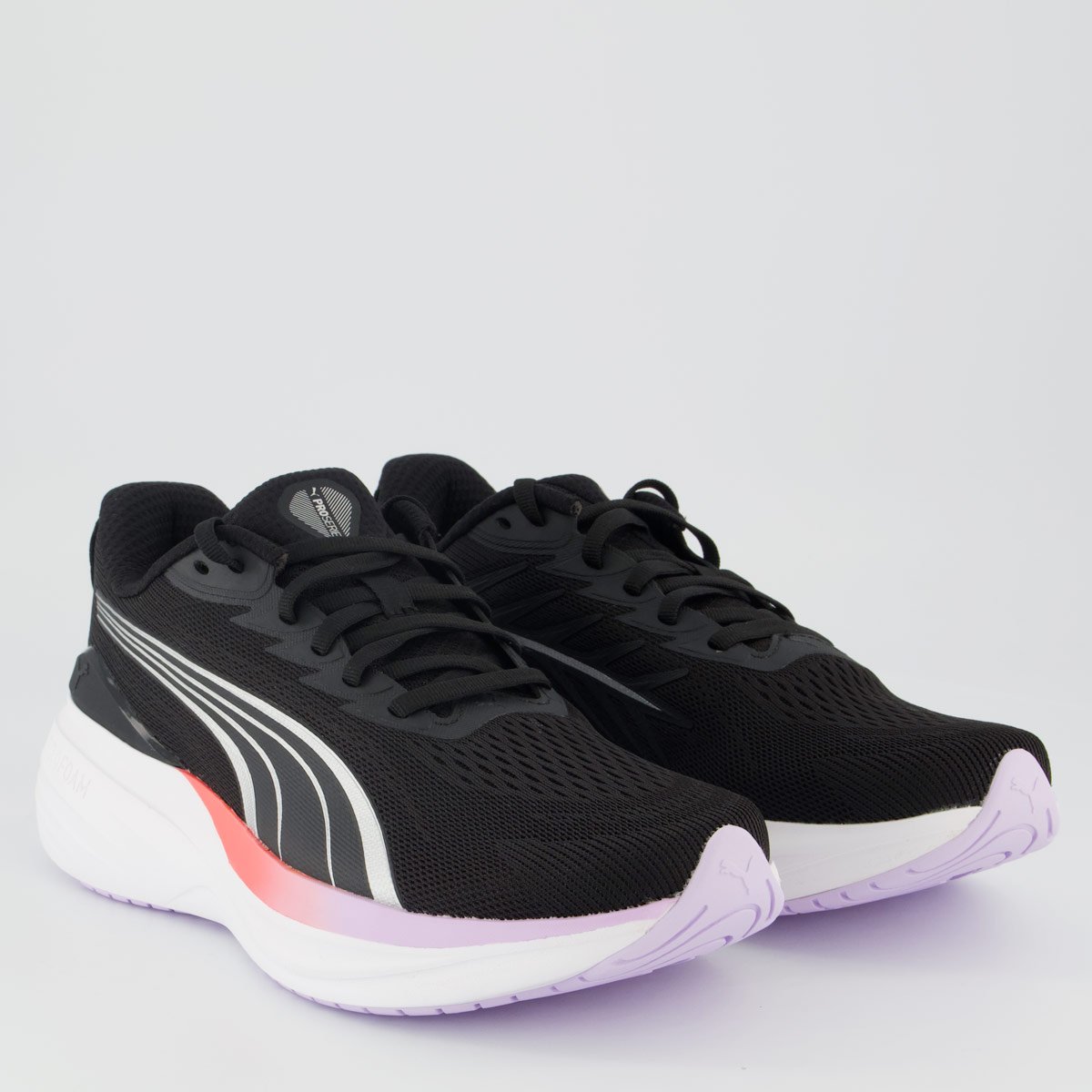Tênis Puma Scend Pro 3 Feminino Preto e Lilás Preto/Laranja 2