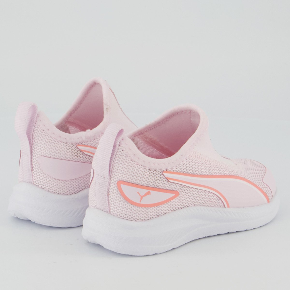 Tênis Puma Sky Runner Slip Infantil Rosa e Branco Rosa 3