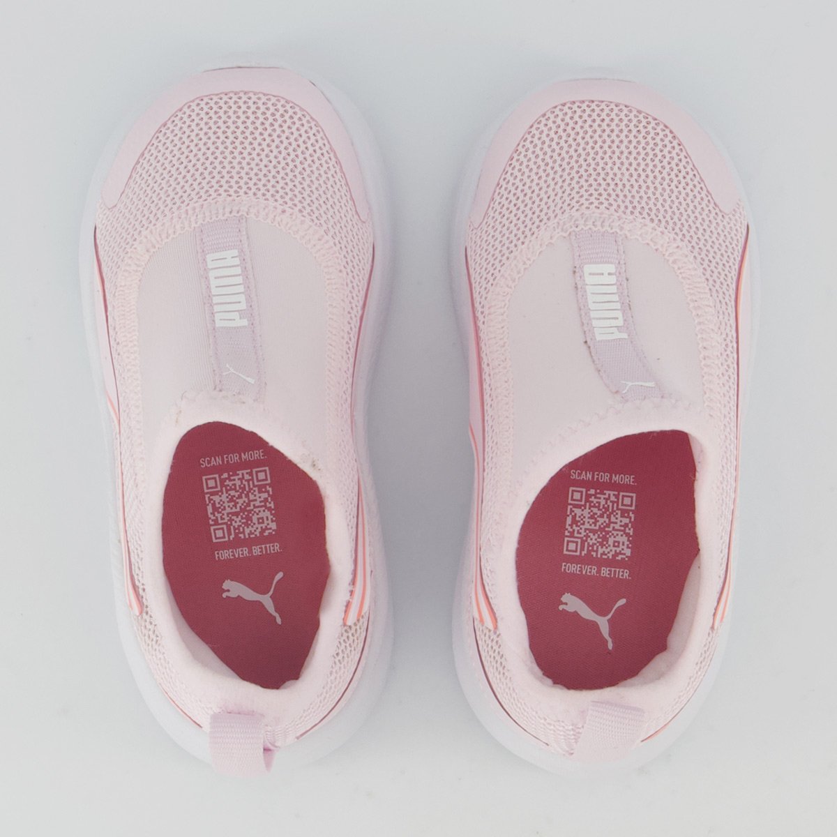 Tênis Puma Sky Runner Slip Infantil Rosa e Branco Rosa 4