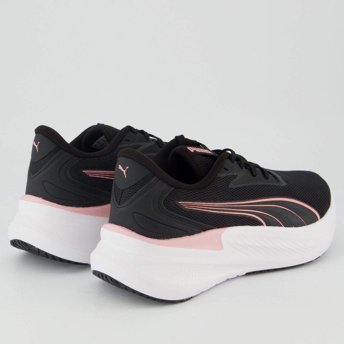 Tênis Puma Maxstride Lite Wns Feminino Preto e Rosa Preto/Rosa 2