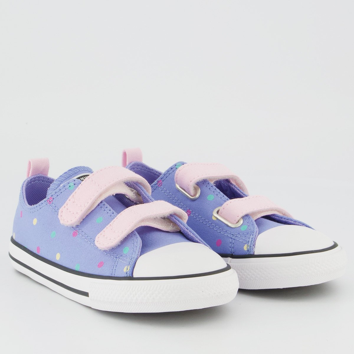 Tênis Converse All Star Chuck Taylor Poá 2V Infantil Lilás e Rosa Lilás/Rosa 2