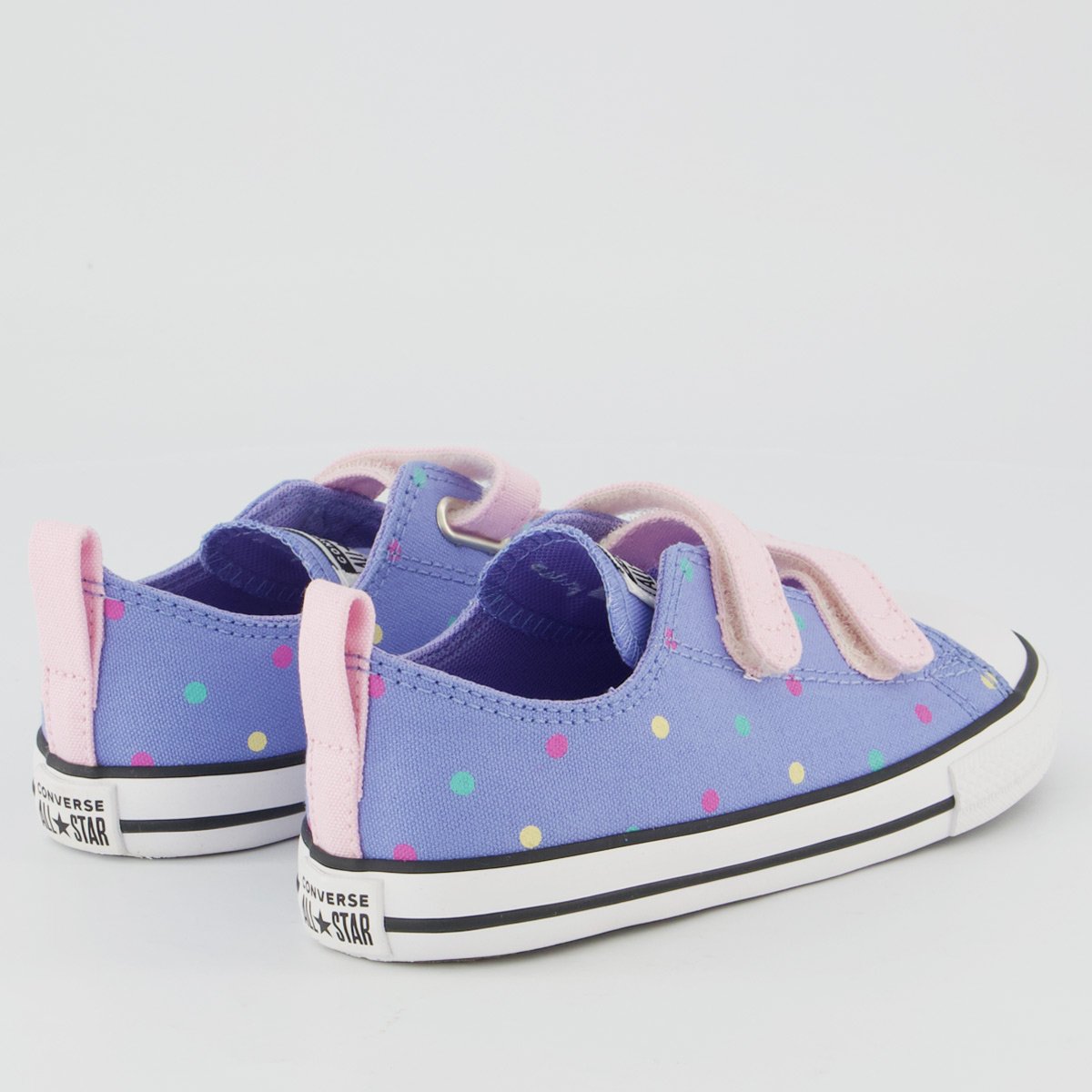 Tênis Converse All Star Chuck Taylor Poá 2V Infantil Lilás e Rosa Lilás/Rosa 3