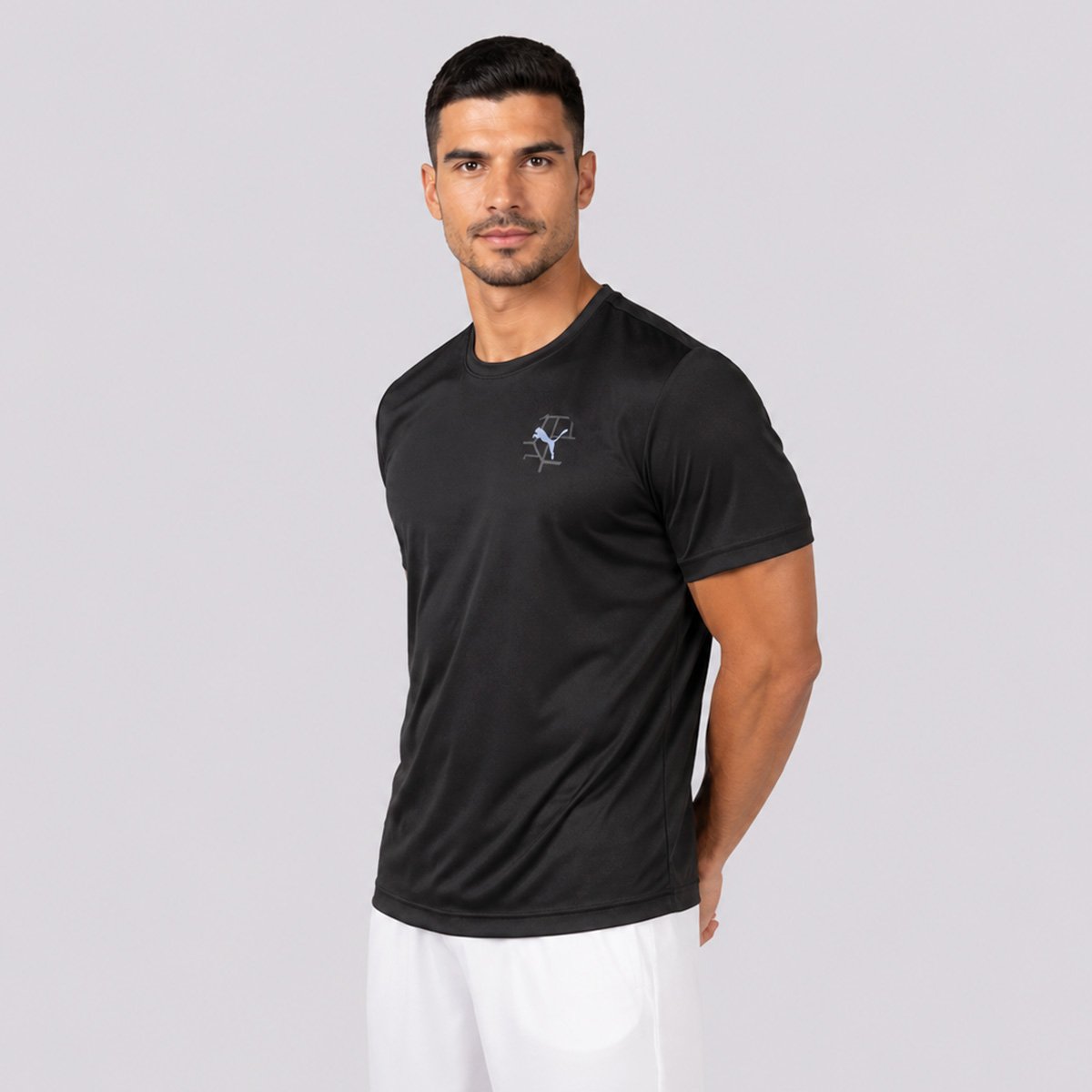Camiseta Puma Run Illustrative Graphic Tee Preta Preto 2