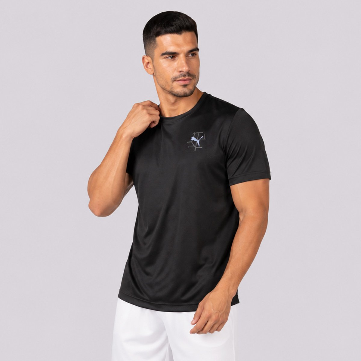 Camiseta Puma Run Illustrative Graphic Tee Preta Preto 3
