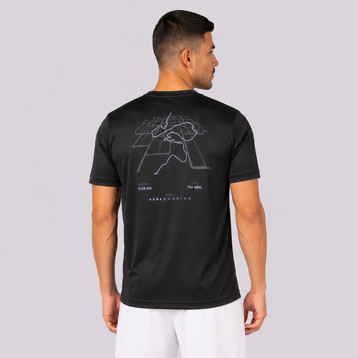 Camiseta Puma Run Illustrative Graphic Tee Preta Preto 4