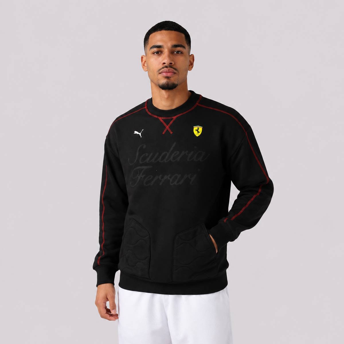 Moletom Puma Ferrari Premium T7 Sweat FL Preto