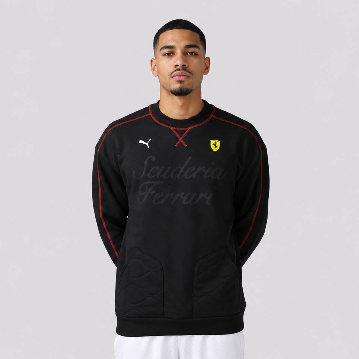 Moletom Puma Ferrari Premium T7 Sweat FL Preto Preto 2