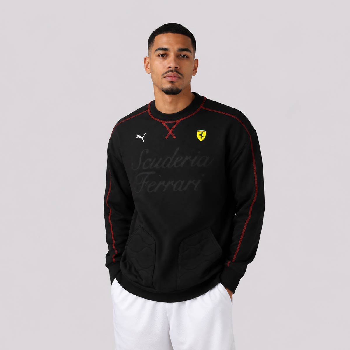 Moletom Puma Ferrari Premium T7 Sweat FL Preto Preto 3
