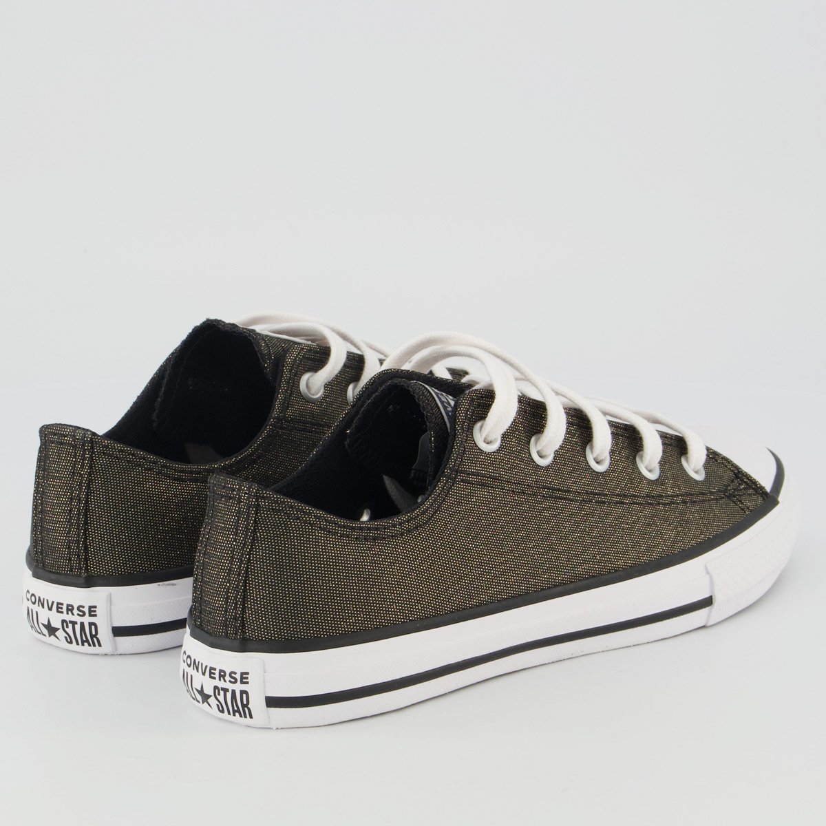 Tênis Converse All Star Chuck Taylor Side Juvenil Preto e Dourado Preto/Dourado 3