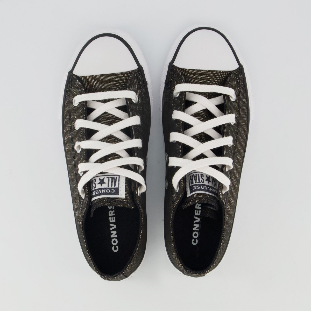 Tênis Converse All Star Chuck Taylor Side Juvenil Preto e Dourado Preto/Dourado 4