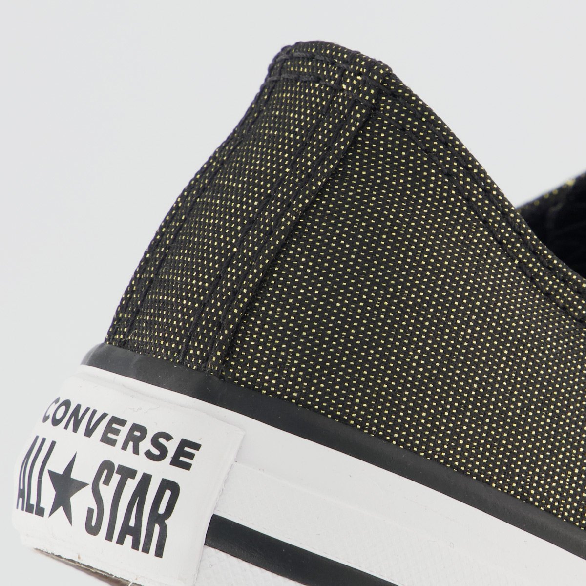 Tênis Converse All Star Chuck Taylor Side Juvenil Preto e Dourado Preto/Dourado 6