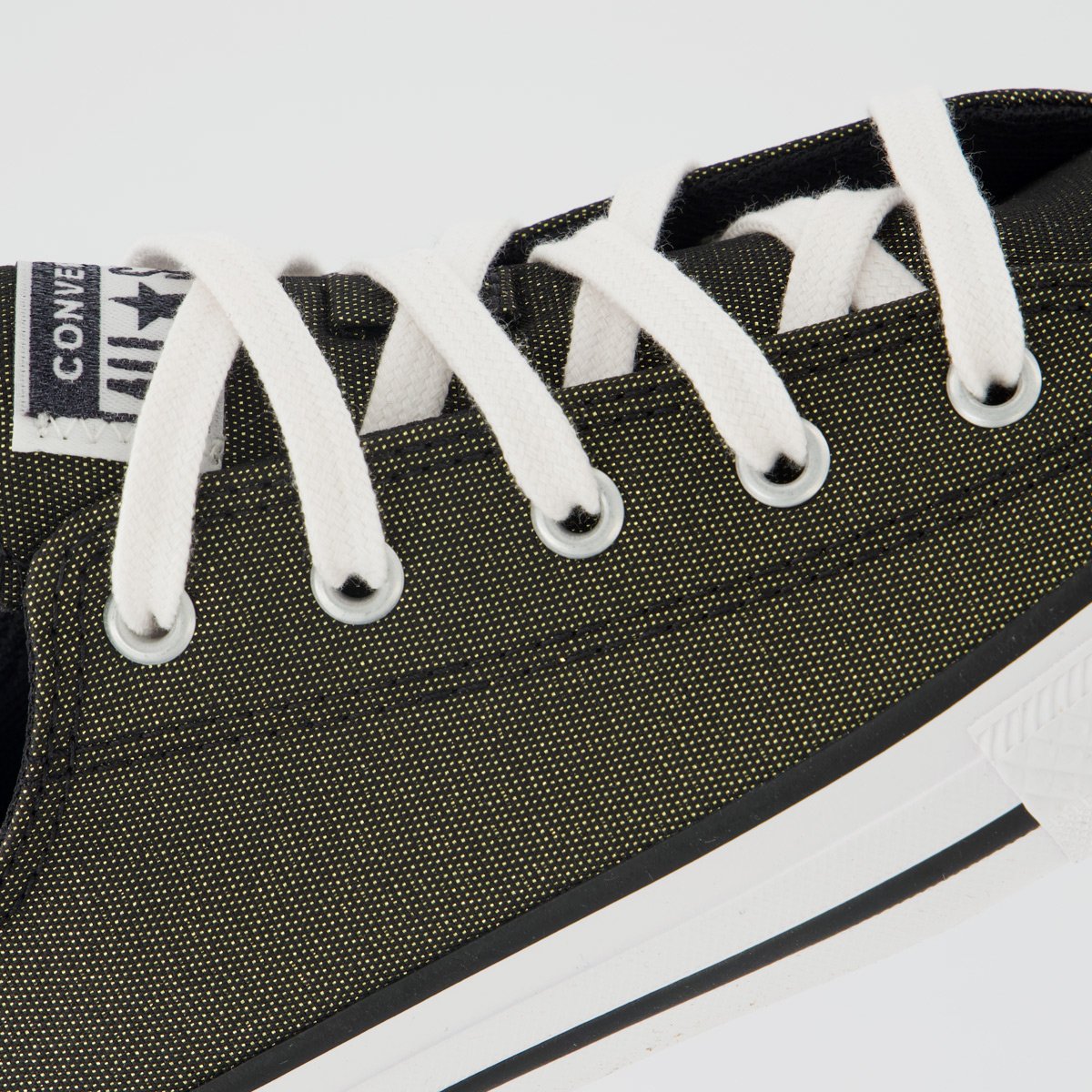 Tênis Converse All Star Chuck Taylor Side Juvenil Preto e Dourado Preto/Dourado 7