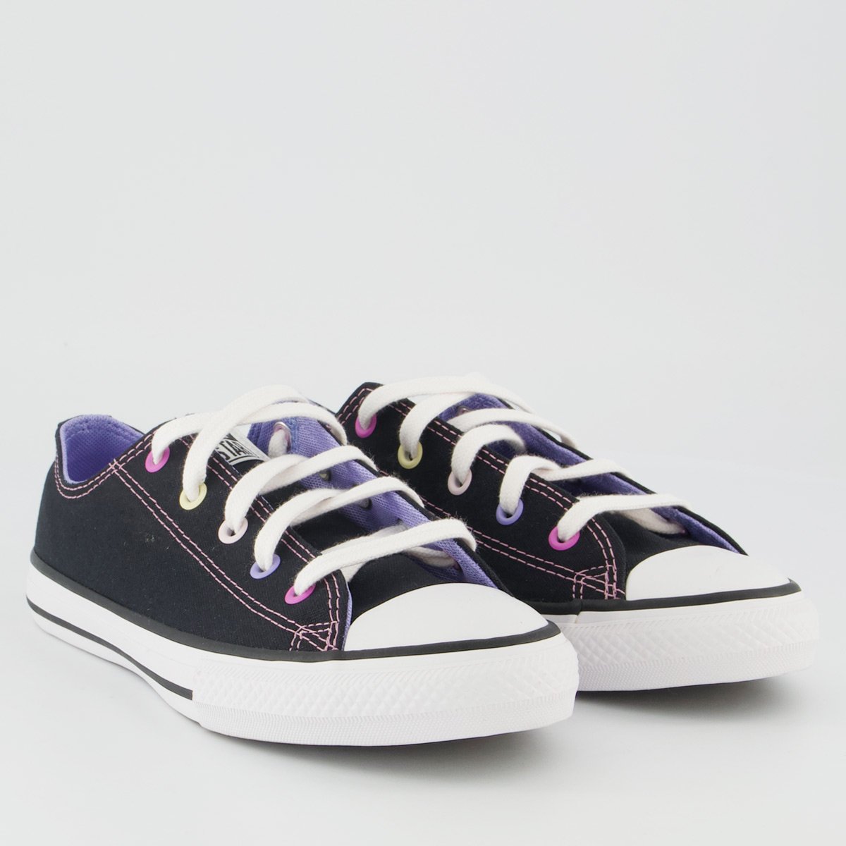 Tênis Converse All Star Chuck Taylor Juvenil Preto Preto 2