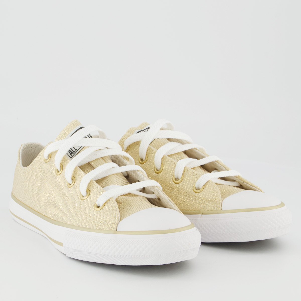 Tênis Converse All Star Chuck Taylor Side Juvenil Dourado Dourado 2