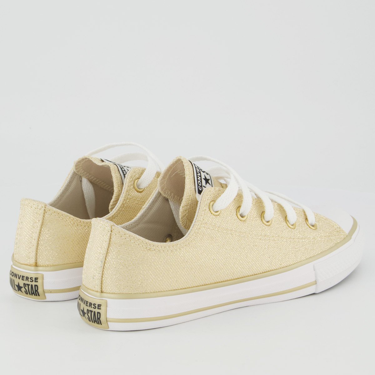 Tênis Converse All Star Chuck Taylor Side Juvenil Dourado Dourado 3