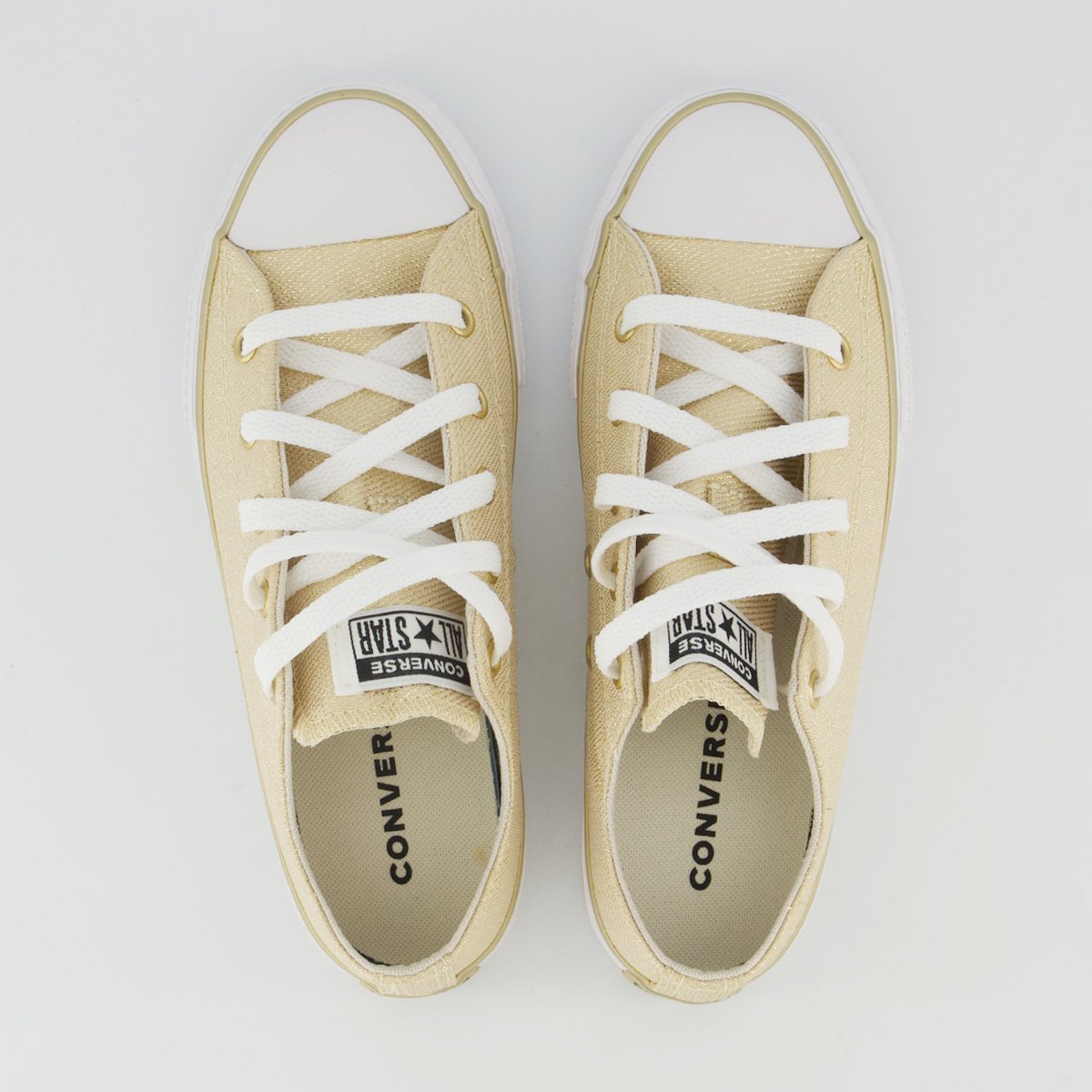 Tênis Converse All Star Chuck Taylor Side Juvenil Dourado Dourado 4