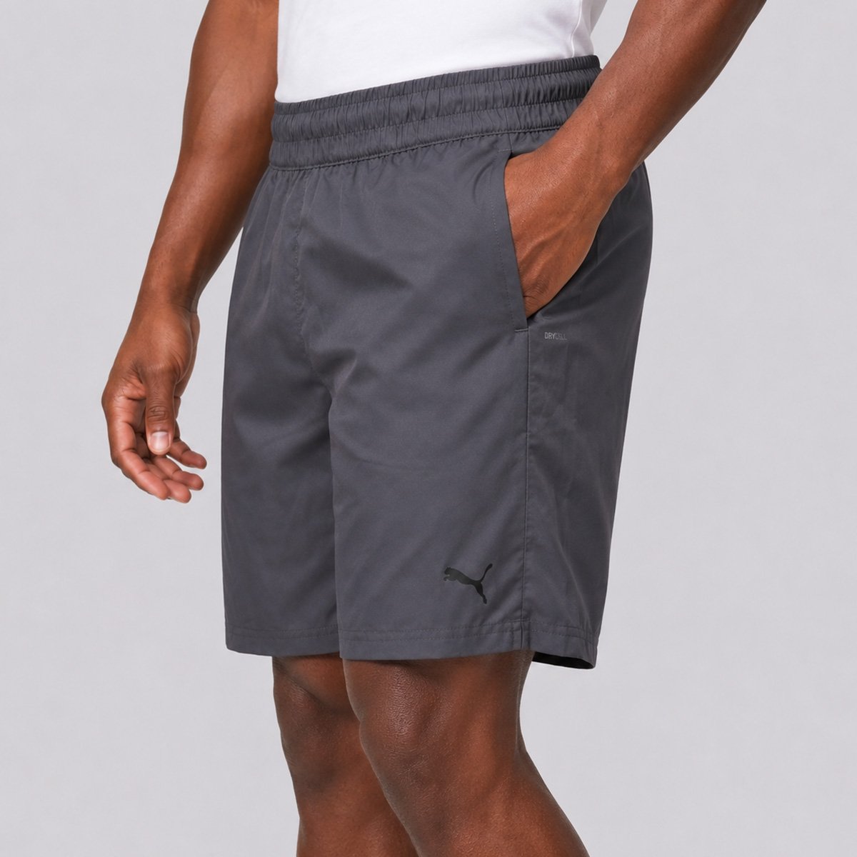 Shorts Puma Tad Ess 7 Woven Cinza Cinza 2