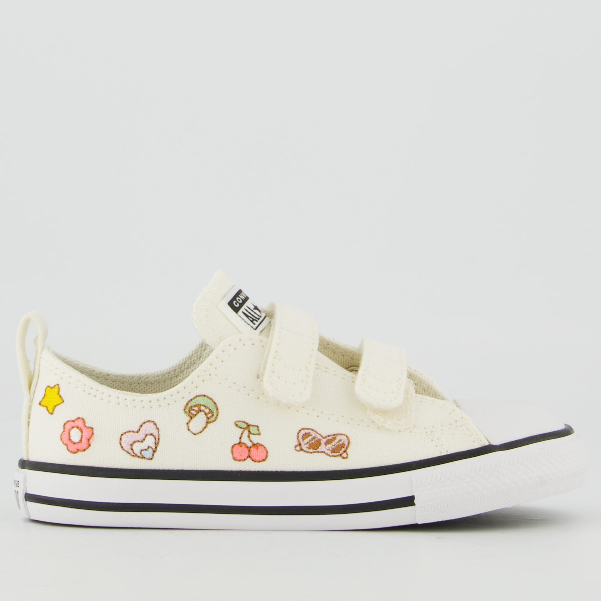 Tênis Converse All Star Chuck Taylor Stiker 2V Infantil Off White