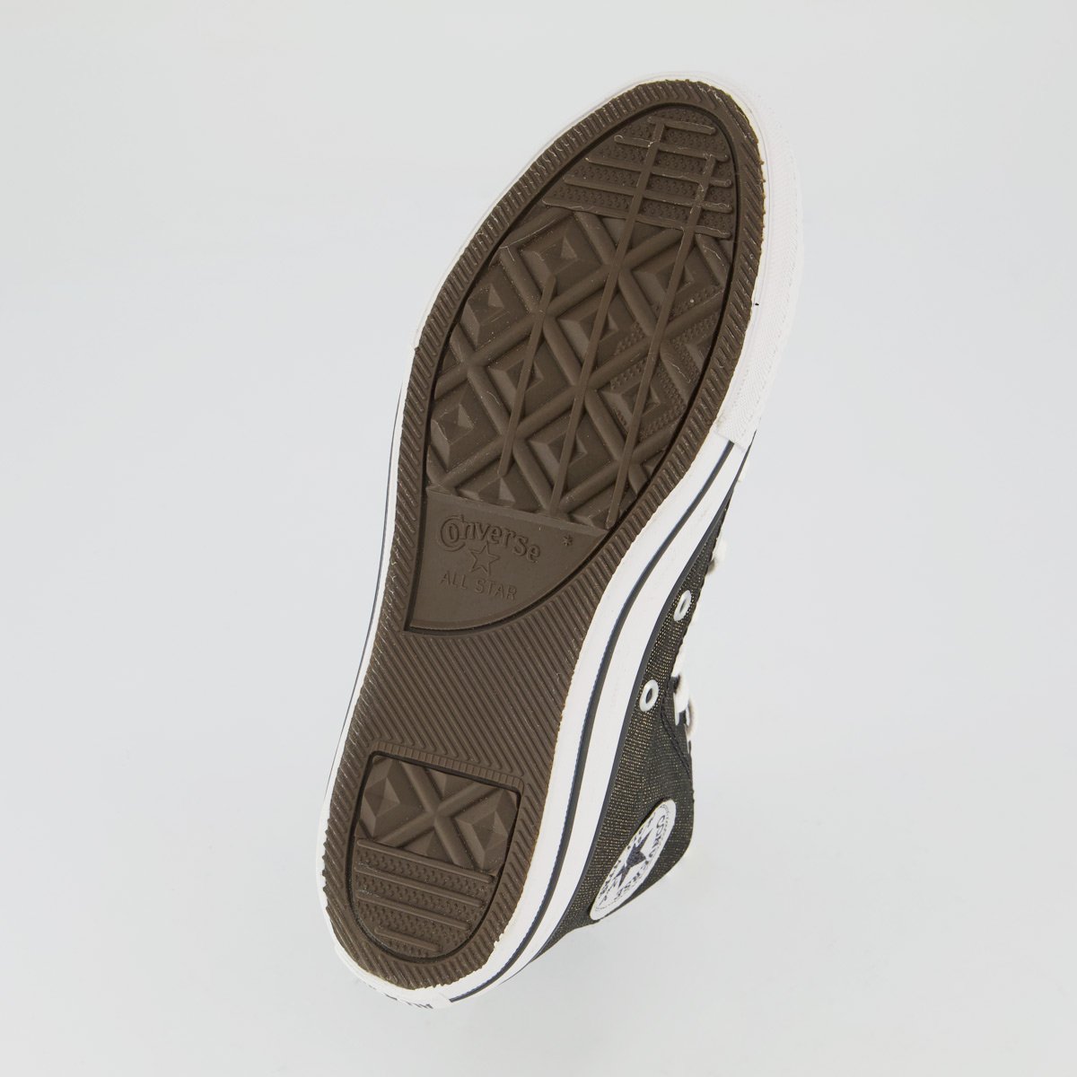Tênis Converse All Star Chuck Taylor Cano Alto Juvenil Preto e Dourado Preto/Dourado 5