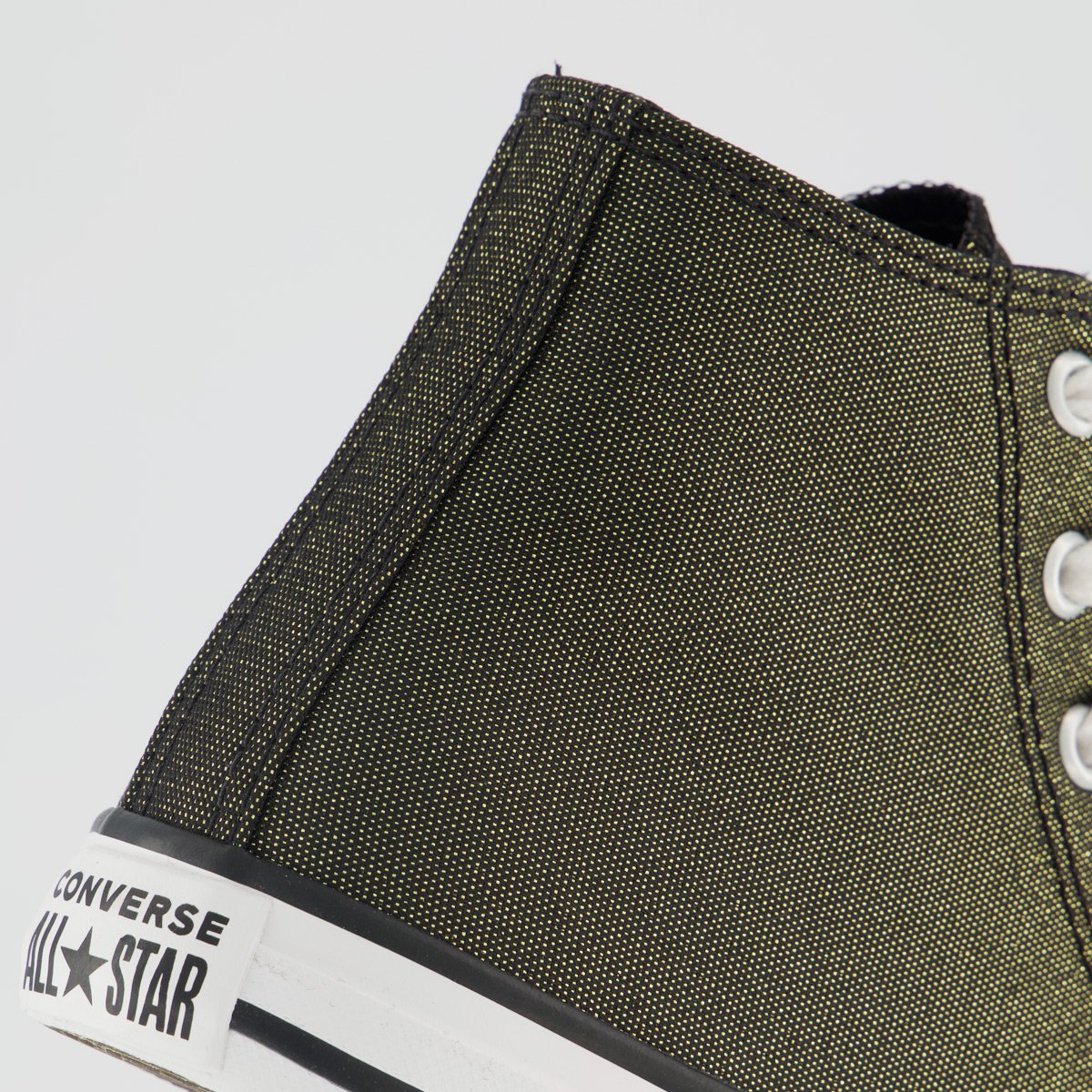 Tênis Converse All Star Chuck Taylor Cano Alto Juvenil Preto e Dourado Preto/Dourado 6
