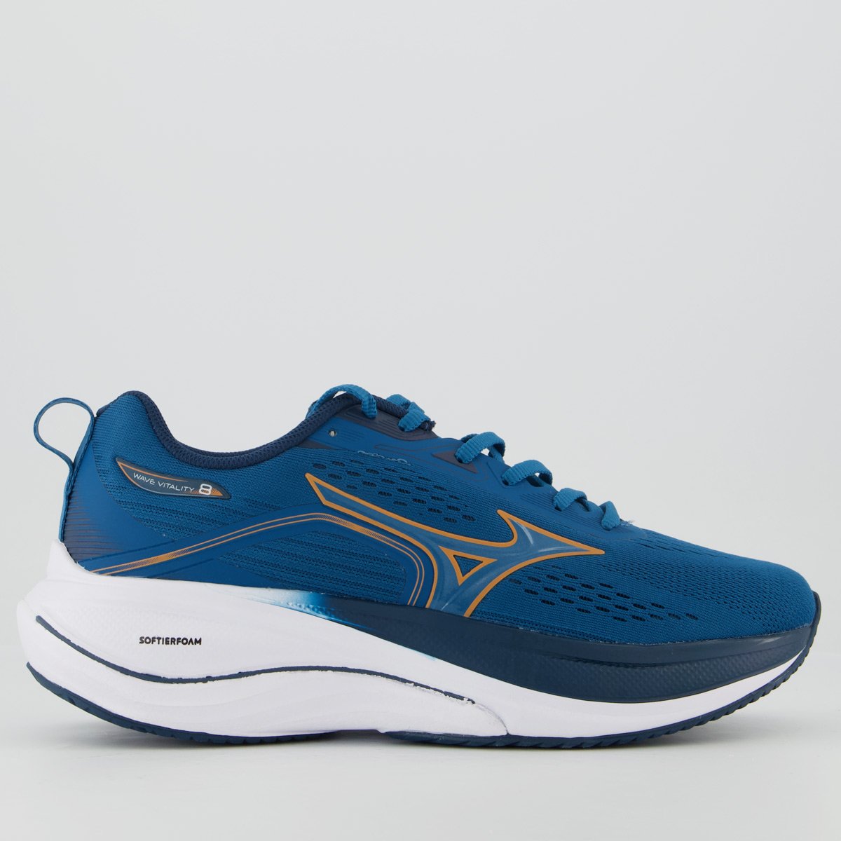 Tênis Mizuno Vitality 8 Azul e Laranja Azul