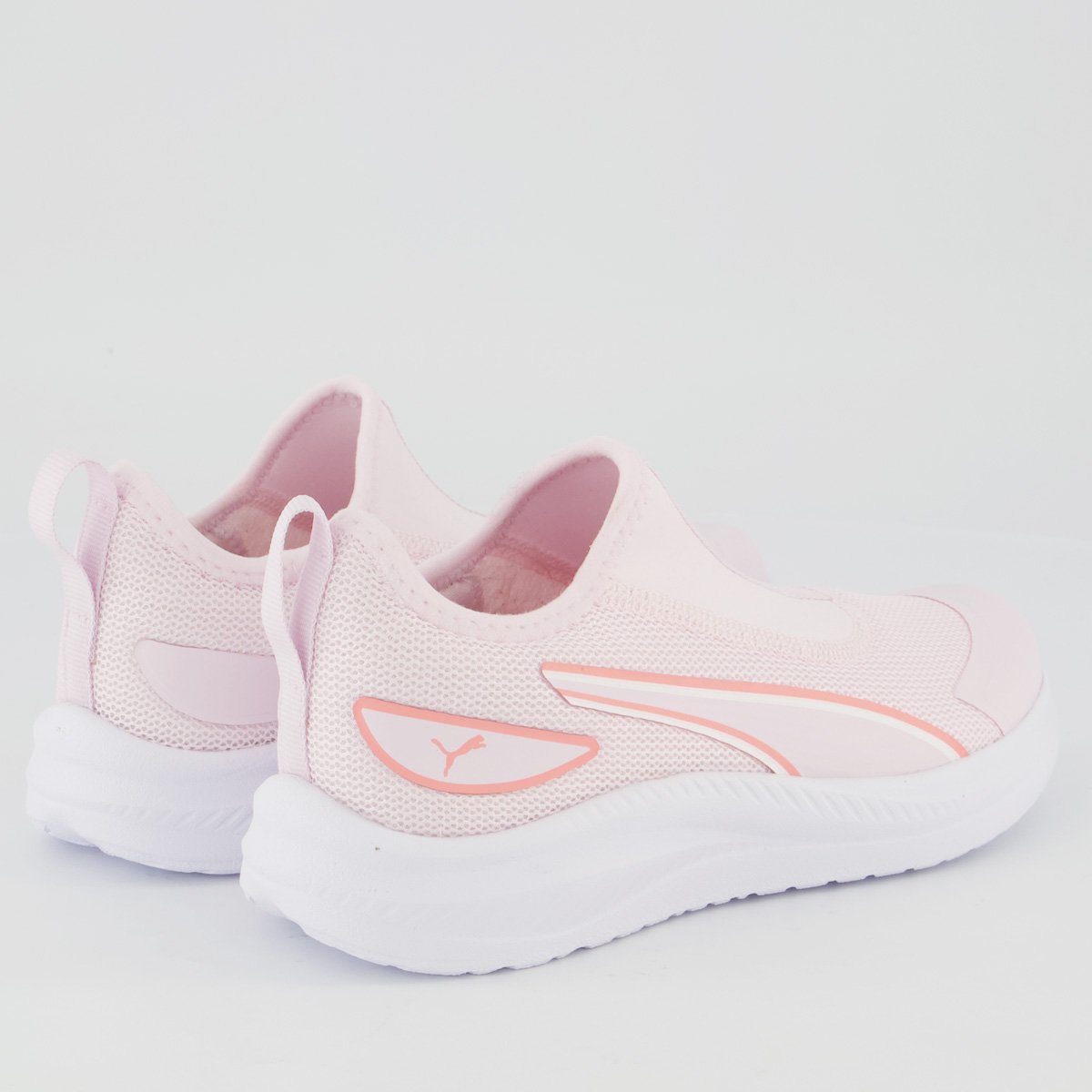 Tênis Puma Sky Runner Slip On Bold Bdp Infantil Rosa e Branco Rosa 3