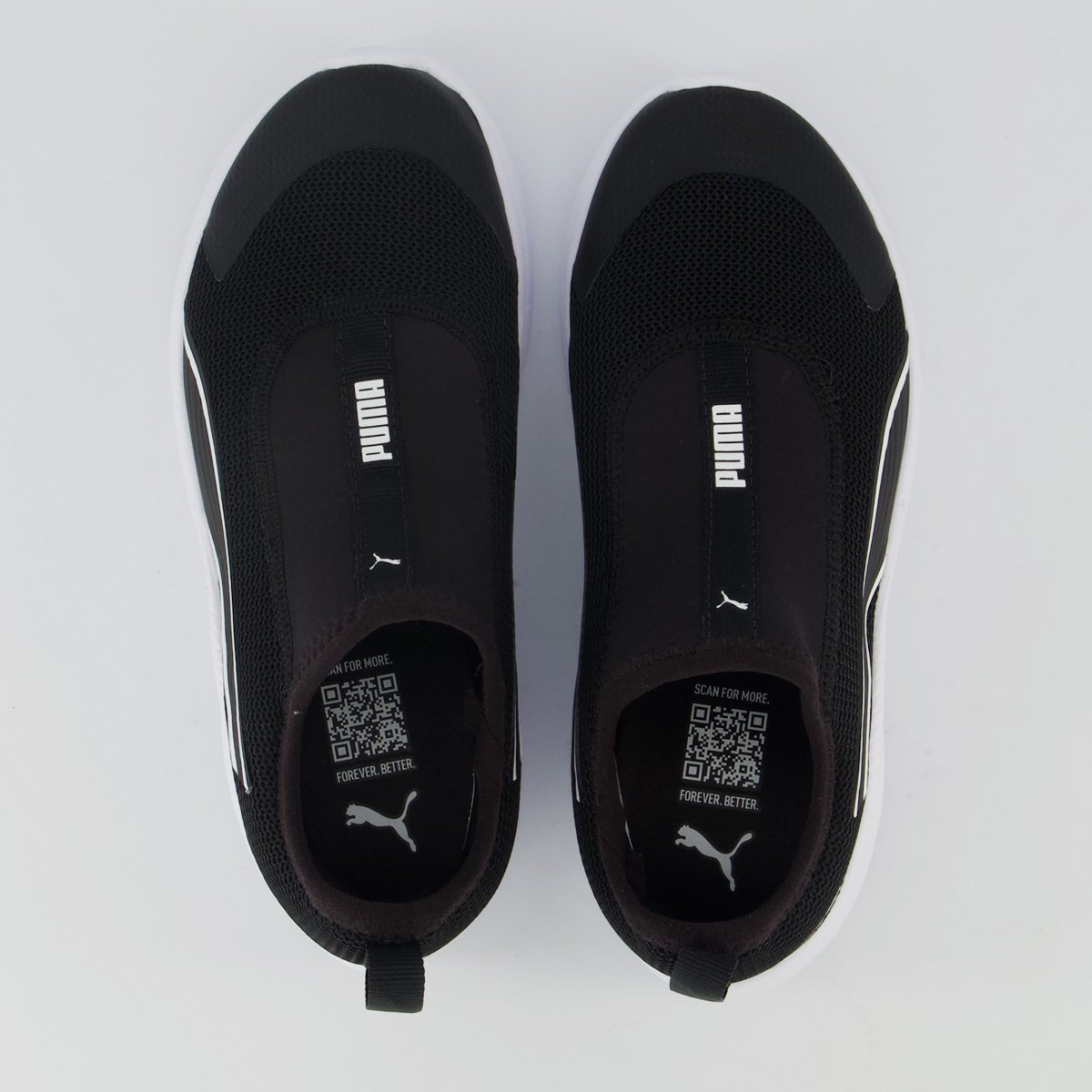 Tênis Puma Sky Runner Slip Infantil Preto e Branco Preto/Branco 4