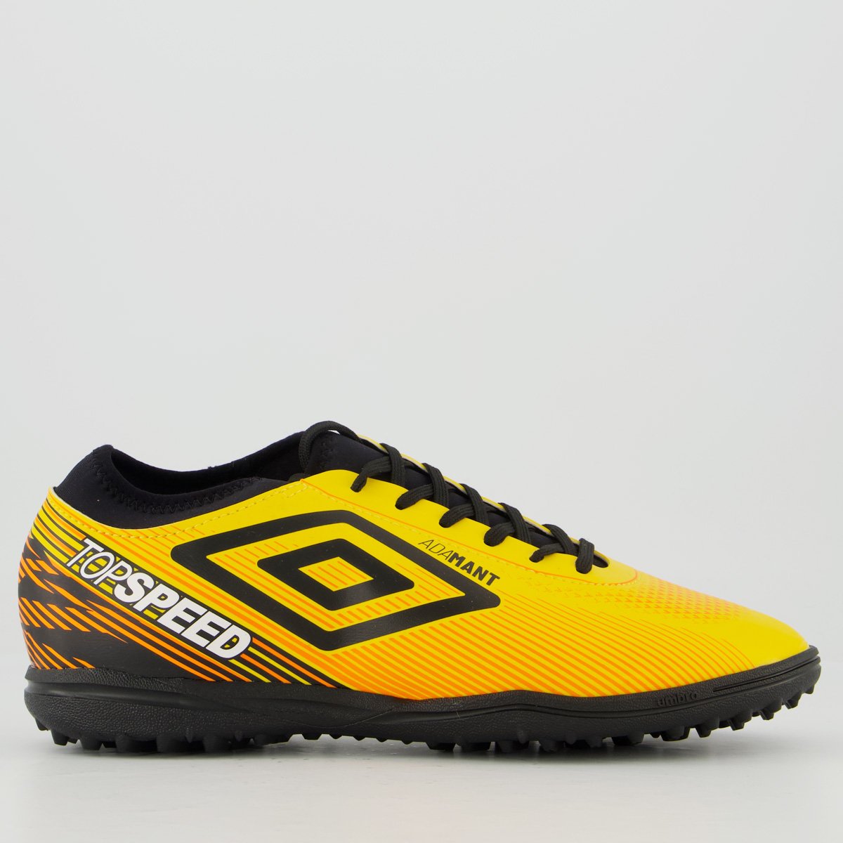 Chuteira Umbro Top Speed League Society Amarela e Preta