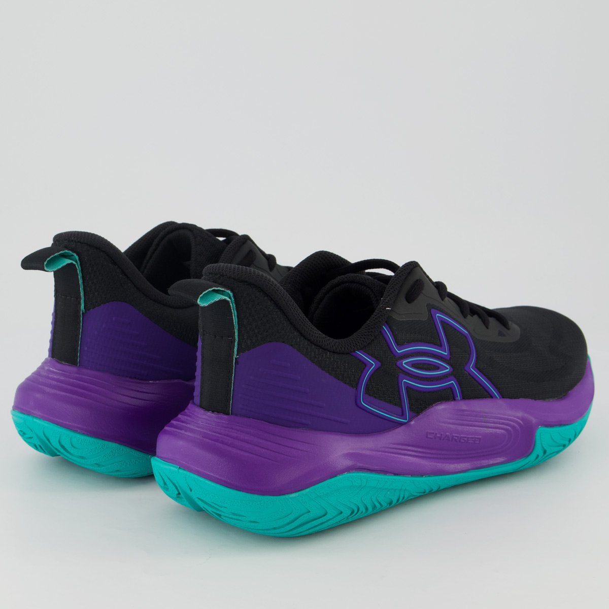 Tênis Under Armour Baller Preto e Roxo Preto/Roxo 3