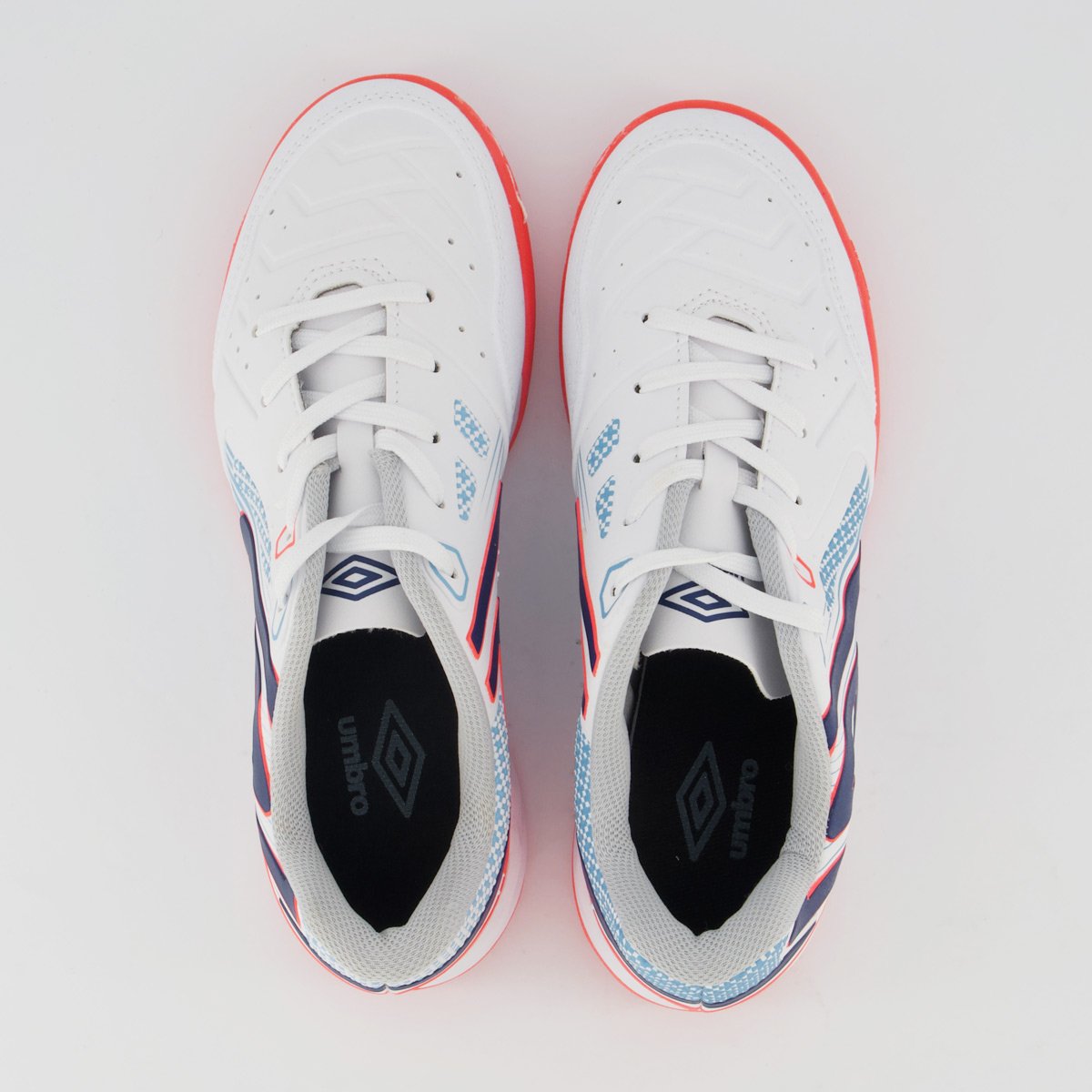 Chuteira Umbro Pro 5 II Futsal Juvenil Branca e Cinza Branco 4