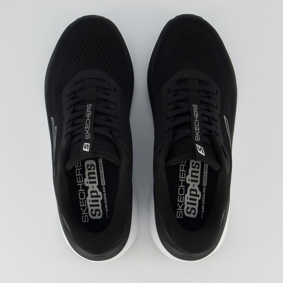 Tênis Skechers Max Run Feminino Preto e Branco Preto 4