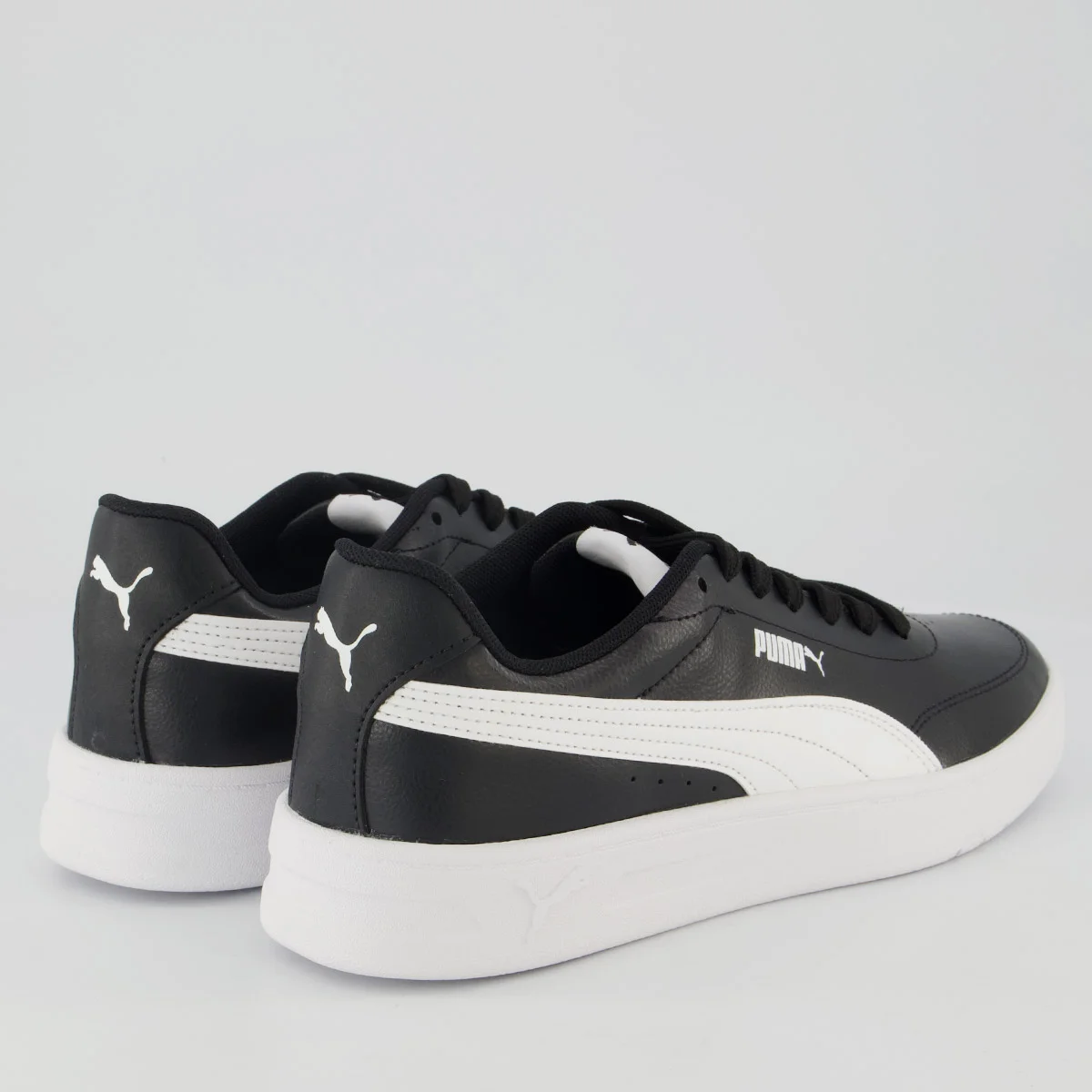Tênis Puma Court Classic Clean BDP Preto e Branco Preto 3