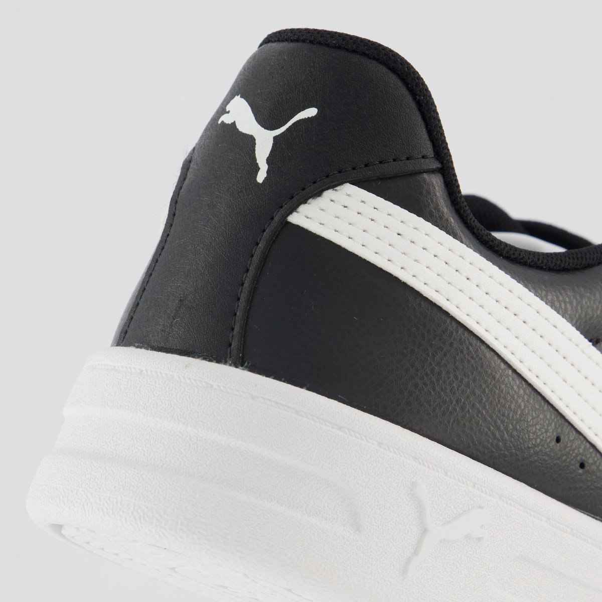 Tênis Puma Court Classic Clean BDP Preto e Branco Preto 6