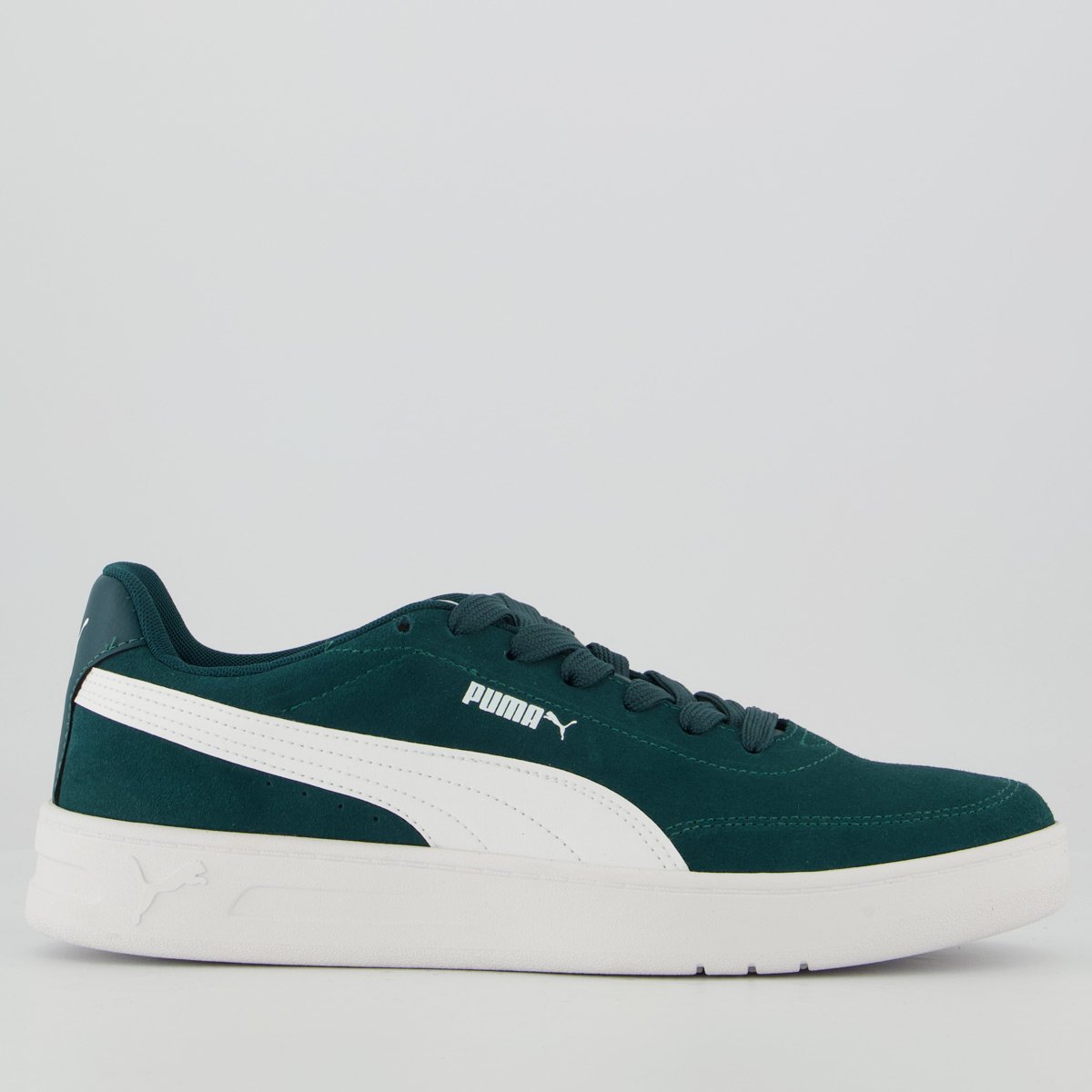 Tênis Puma Court Classic Clean SD BDP Verde e Bran
