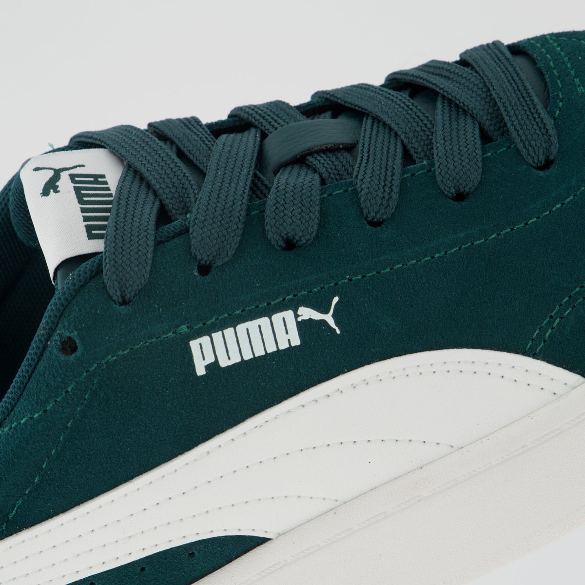 Tênis Puma Court Classic Clean SD BDP Verde e Bran Verde 7