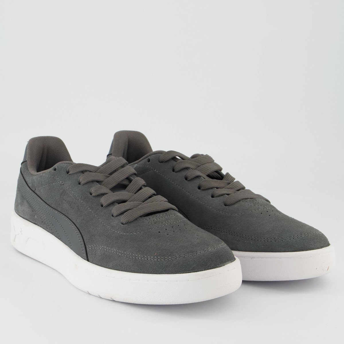 Tênis Puma Court Classic Clean SD BDP Cinza e Bran Cinza 2