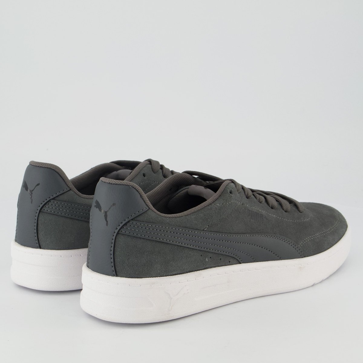 Tênis Puma Court Classic Clean SD BDP Cinza e Bran Cinza 3