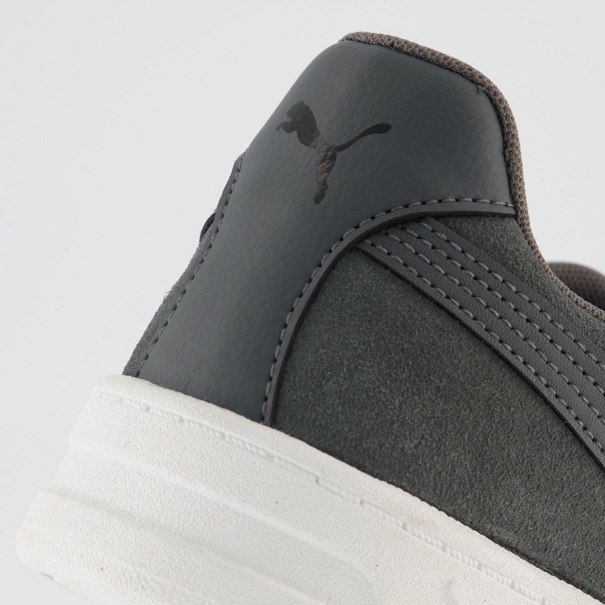 Tênis Puma Court Classic Clean SD BDP Cinza e Bran Cinza 6